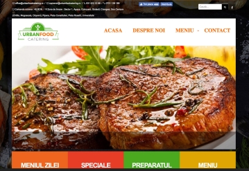 Website for Home Delivery Restaurant - Urban Food Catering